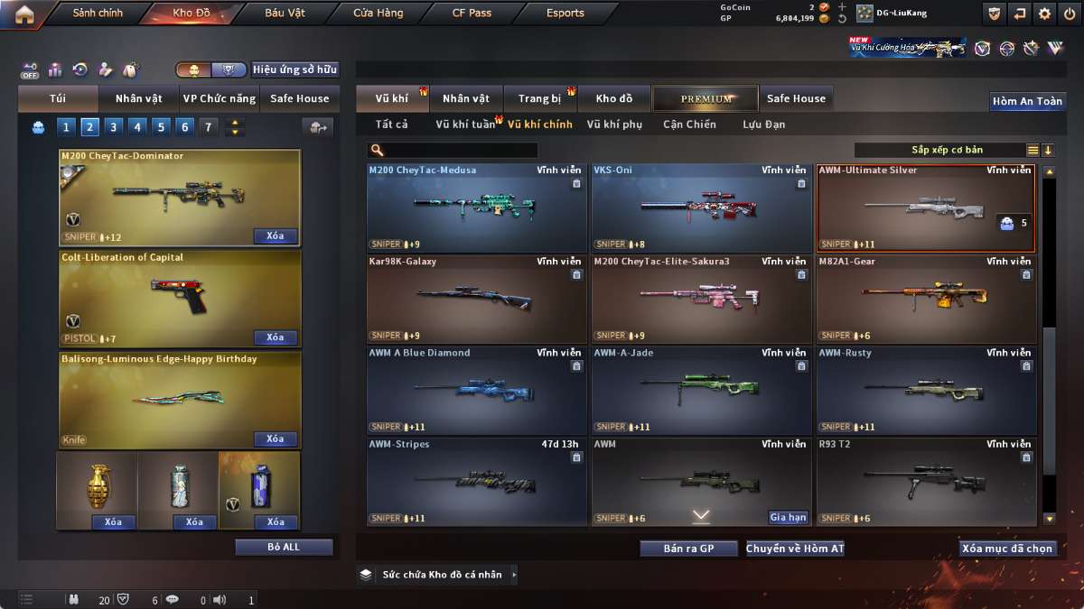 shop acc cf uy tin gia re